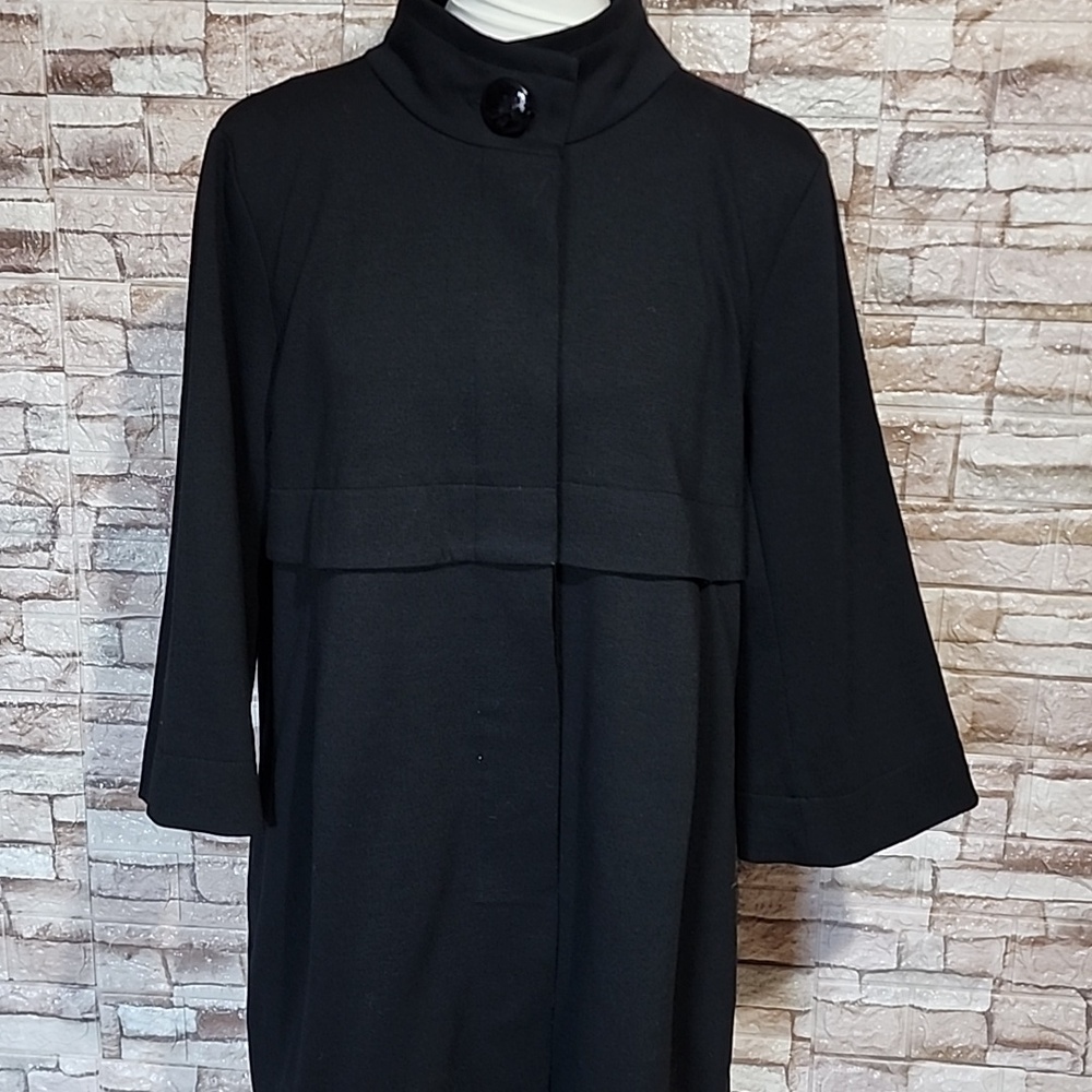 Michael Kors Black Elegant Coat Jacket